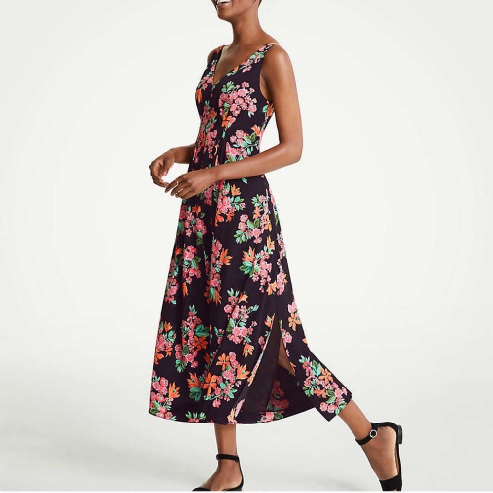 Ann Taylor capri garden maxi dress